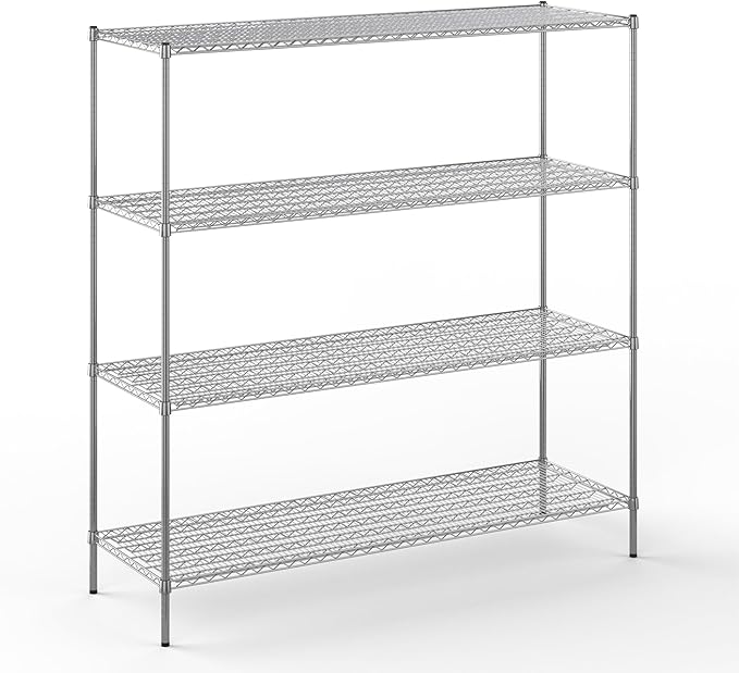 Regal Altair 24" Deep x 72" Wide x 74" Height Wire Shelving Kit | 4-Tier | NSF by Regal+Altair