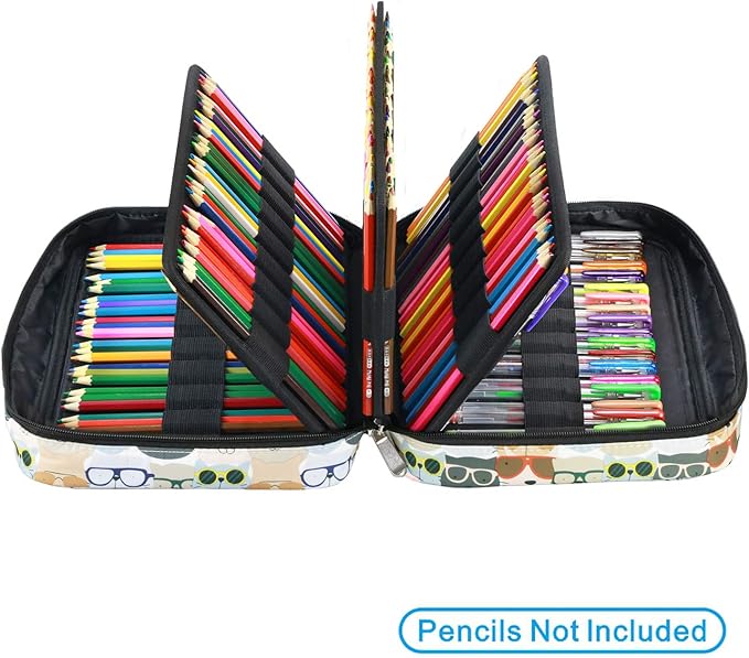 YOUSHARES Colored Pencil Case 220 Slots Pen Case Organizer - Image 5
