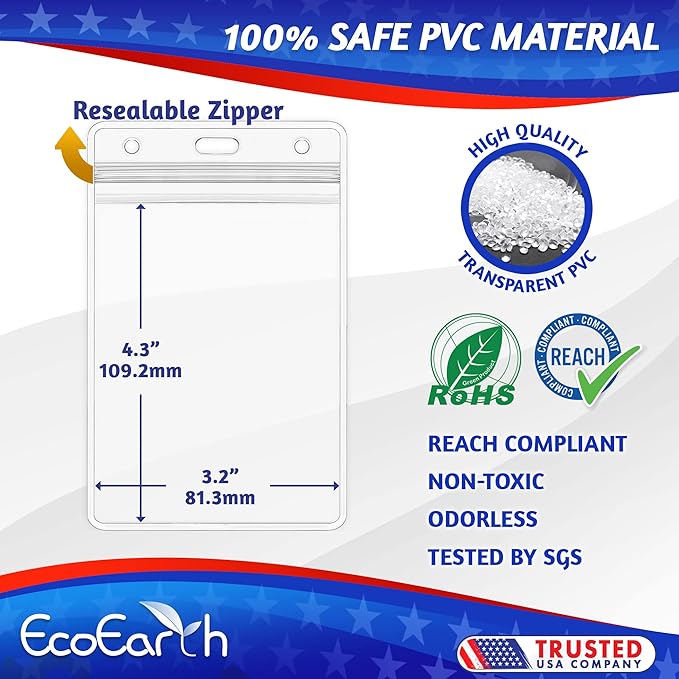 EcoEarth - Vertical Card Protector w/Soft Edge - Premium Tier Sealable 3x4 Inch - Image 2