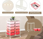 LDAILY 10 Drawer Rolling Cart, Storage Cart Organizer on Wheels, Drawer Cart - Image 7