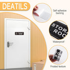 Storage Room Door Sign for Business and Home, Self-Adhesive Durable Modern - Image 3