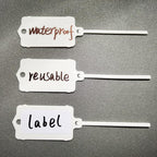 100pcs Reusable Blank Plastic Tags Ties Key Tags 1.45"*2.48" Serrated Tension - Image 6