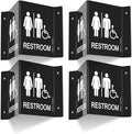 Faittoo Restroom Sign, Bathroom Signs, 6 x 8 Inches Acrylic Sign, by Faittoo