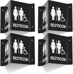 Faittoo Restroom Sign, Bathroom Signs, 6 x 8 Inches Acrylic Sign, by Faittoo