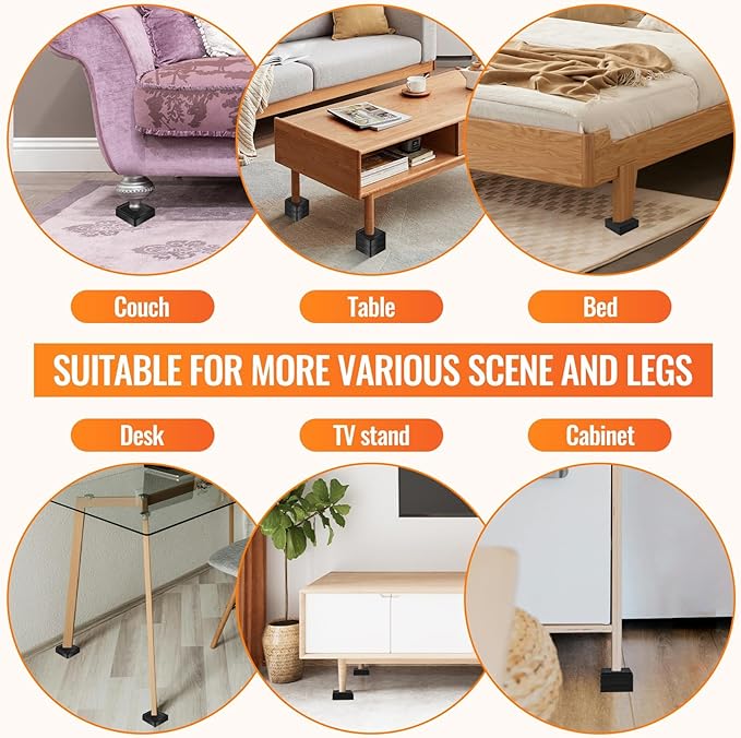 shouwuhho Furniture Risers, 16 Pack Bed Risers - Image 6