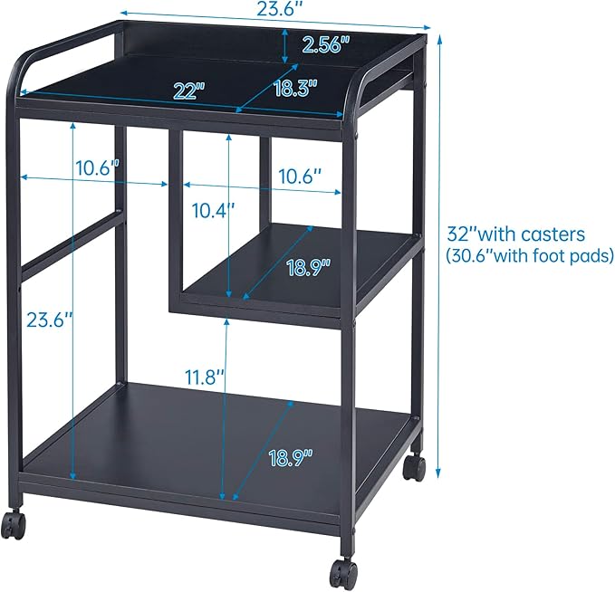 Fannova Printer Stand with Storage Shelf - Image 2