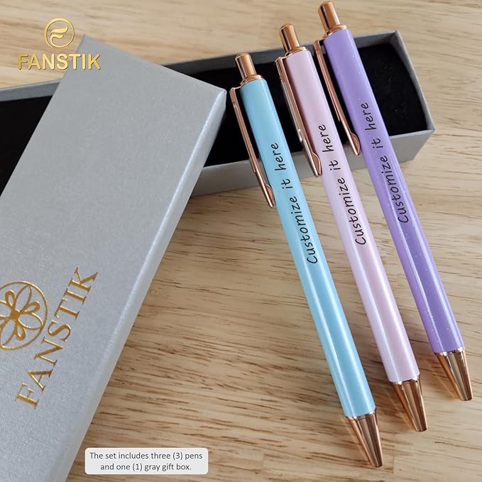 FANSTIK Customized BallPoint 3-pack pens set - Image 2