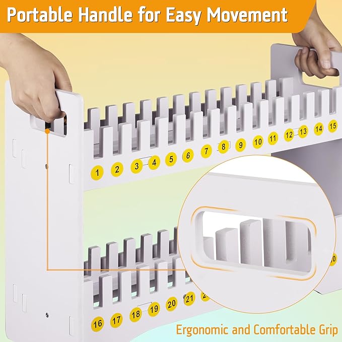 Ozzptuu Cell Phone Holder Classroom Cell Phone Storage 2-Tier Multiple Cell - Image 5