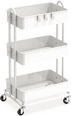 Simple Houseware 3-Tier Heavy Duty Metal Utility Rolling Cart by SimpleHouseware