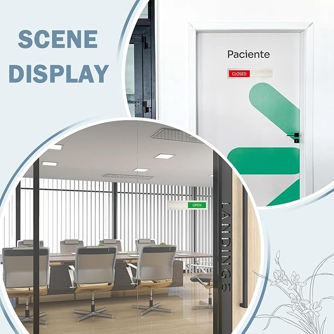 Open Closed Sign, Open Signs Privacy Slide Door Sign Indicator - Image 6
