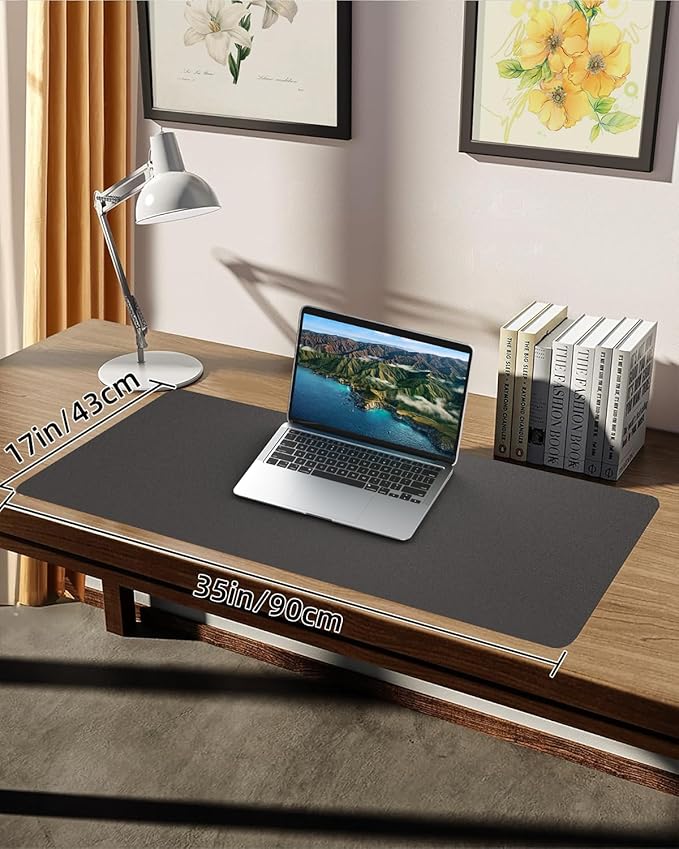 PULeather Non-Slip Desk Mat, Large Mouse Pad & Laptop Desk Pad - Image 7