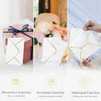 A7 White Envelopes 50 Pcs, Goefun 5x7 V-Flap Fancy Envelopes - Image 4