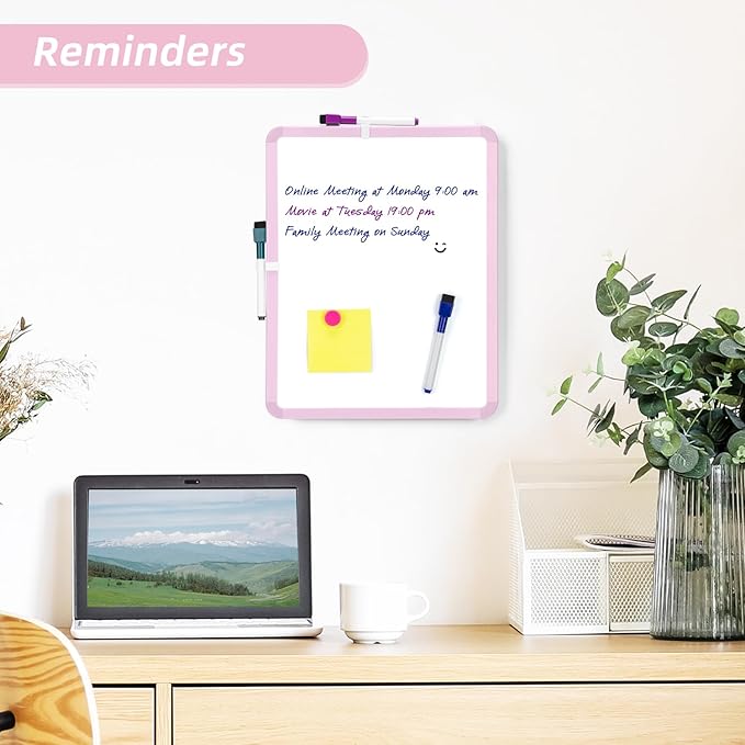 VUSIGN Small White Board Dry Erase, Mini Whiteboard - Image 3