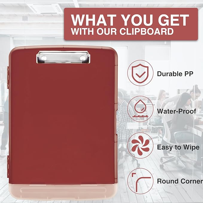 Sooez Clipboard, High Capacity Nursing Clip Board 8.5 x 11 - Image 2