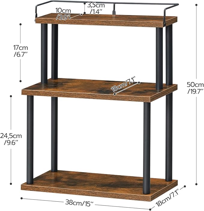 HOOBRO Kitchen Countertop Organizer, Moveable Corner Shelf, Desktop Storage - Image 5