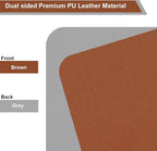 SUJAYU Dual Sided PU Leather Desk Pad, Mouse Pad, Office Desk Mat, Non-Slip - Image 3