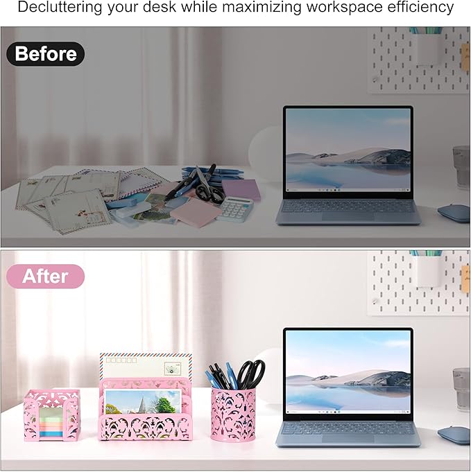 EasyPAG Desk Organizers and Accessories 3 Pieces Office Organizer Set - Image 5