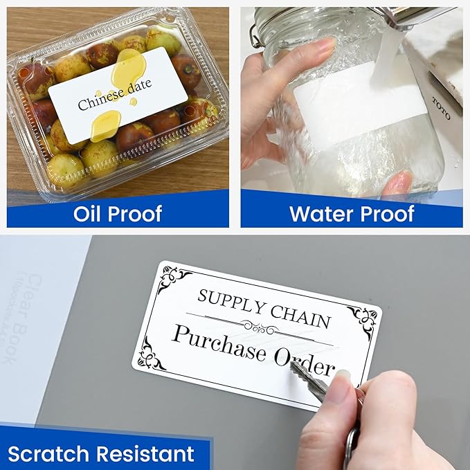 L LIKED 4" x 2" Blank Removable Labels - Image 5