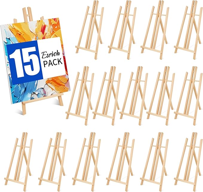 ESRICH 15pcs 17 Inch Tabletop Easels, Easel Stand by ESRICH