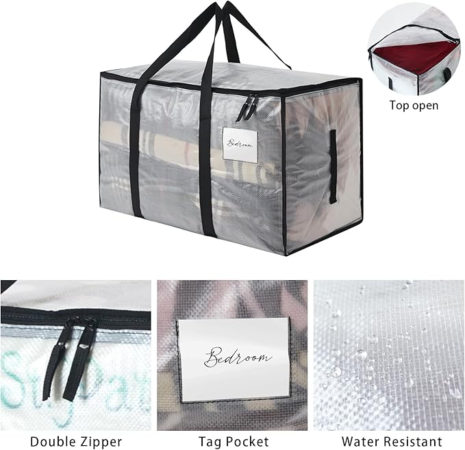 PWRSC Heavy Duty 93L Stackable Storage Bins - Image 2