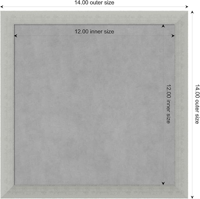 Amanti Art Silver Framed Magnetic Board 14x14 X-Small Vision Board - Image 4
