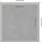 Amanti Art Silver Framed Magnetic Board 14x14 X-Small Vision Board - Image 4