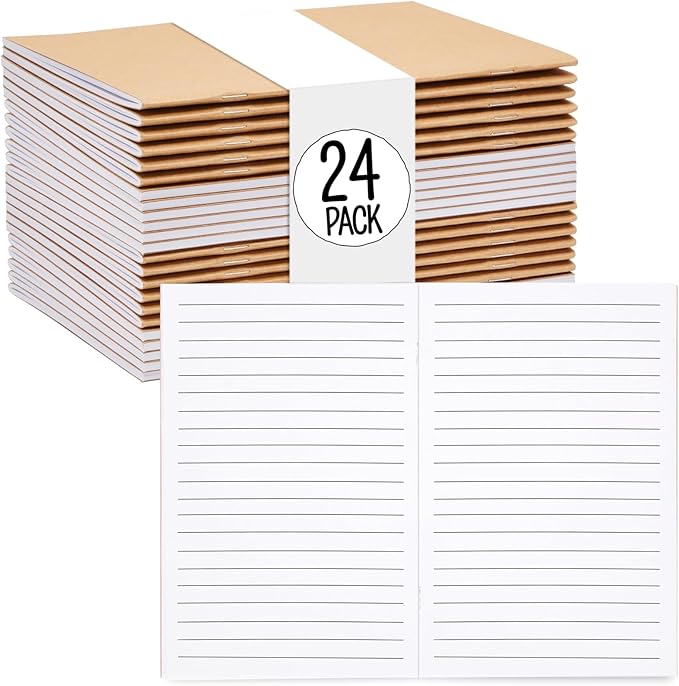 Lined Kraft Journals 24 Pack by PaperJunkie