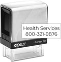 COLOP Extra Small Size Self Inking Custom Text Stamp by Rubber+Stamp+Creation