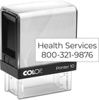 COLOP Extra Small Size Self Inking Custom Text Stamp by Rubber+Stamp+Creation