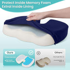 Office Chair Seat Cushion, Cooling Gel Enhanced Memory Foam Cushion - Image 4