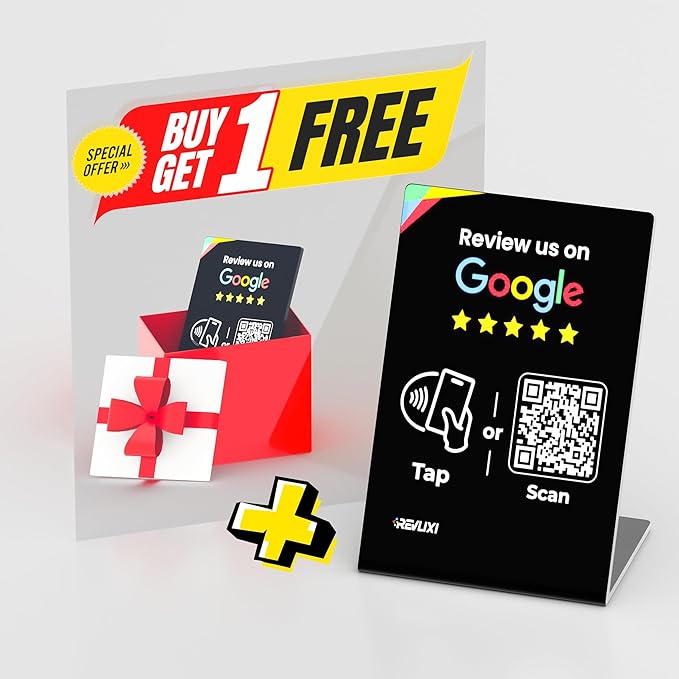 REVLIXI Google Review Stand -Boost Reviews w/Reusable Google Review Tap Card - Image 2