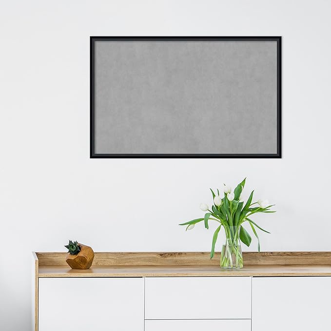 Amanti Art Black Framed Magnetic Board 21x33 Large Vision Board - Image 5