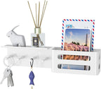 MKO Key Holder for Wall, 12.2In Mail Organizer Holder by MKO