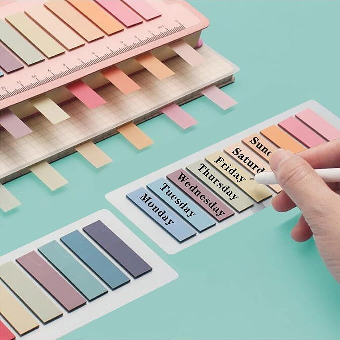 ELII 2000pcs Books Tabs for Annotating, Sticky Tabs Clear Sticky Notes - Image 8