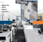 Aluminum Vertical Clamp Partition Board Acrylic Desk Divider Support Clamp - Image 6