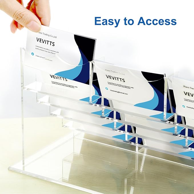 Vevitts Acrylic Business Card Holder - Image 7