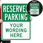 SmartSign 30 x 24 inch Custom “Reserved Parking” Metal Sign - Image 2