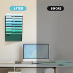 SUPEASY 8-Tier Wall File Organizer, Hanging Wall Files - Image 7