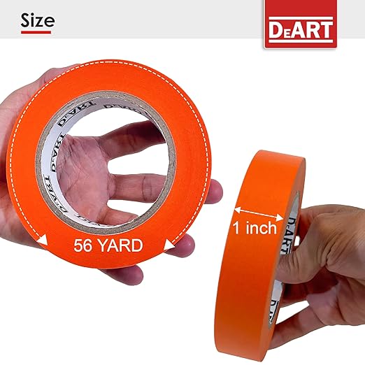 DEART Colored Masking Painters Labeling Tape Masking Tape 1 inch Color Painter - Image 3