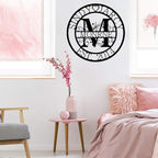Custom Metal Sign | Personalized Family Name Sign | Monogram Wall Decor | Metal - Image 6