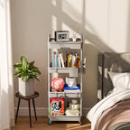 Sorgion 4 Tier Rolling Cart Organizer, Art Craft Diaper Bedside Snack Laundry - Image 2