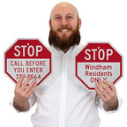 SmartSign Custom STOP Sign 12" x 12" 3M Engineer Grade Reflective Aluminum - Image 3