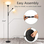 RISLG Floor Lamp, Dimmable Standing lamp, Stepless Dimming Brightness, Included - Image 3