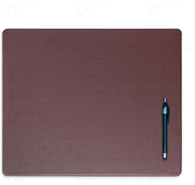 Dacasso 20" x 16" Brown Leatherette Luxury Conference Pad by Dacasso