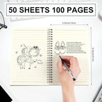 Yahenda 18 Pcs Spiral Notebook Bulk A5 Journal Lined 8.3'' x 5.5'' Writing - Image 3