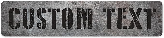 Custom Sign, Custom Street Sign, 11 Font Colors, 13 Font Styles, 4 Hole Options by MySignCenter