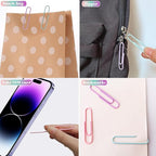 Nustartain Macaron Colored Jumbo Paper Clips, School and Home Use - Image 5