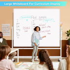 maxtek Rolling Whiteboard 60x48, Large Double-Sided White Board Dry Erase on - Image 6