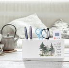 Exqcom Watercolor Forest Inspirational Pen Pencil Holder, Motivational Desk - Image 2
