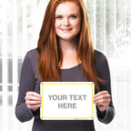 Personalized Custom Customize for Office, Delivery Yellow Sign, 10x7 Inches - Image 2